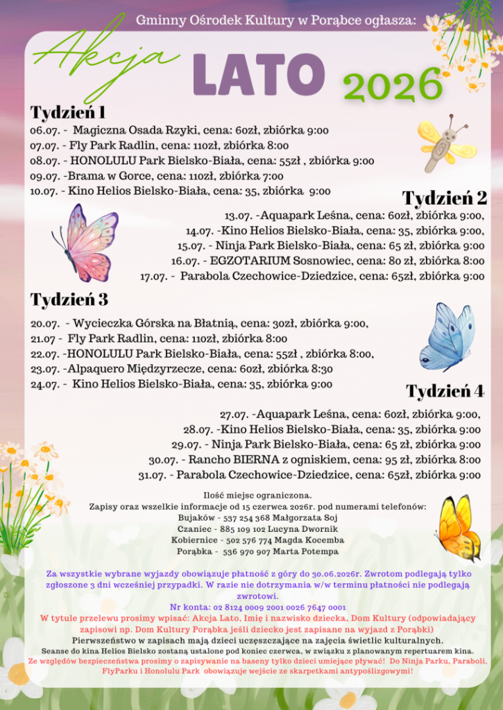 Plakat Akcja Lato 2026