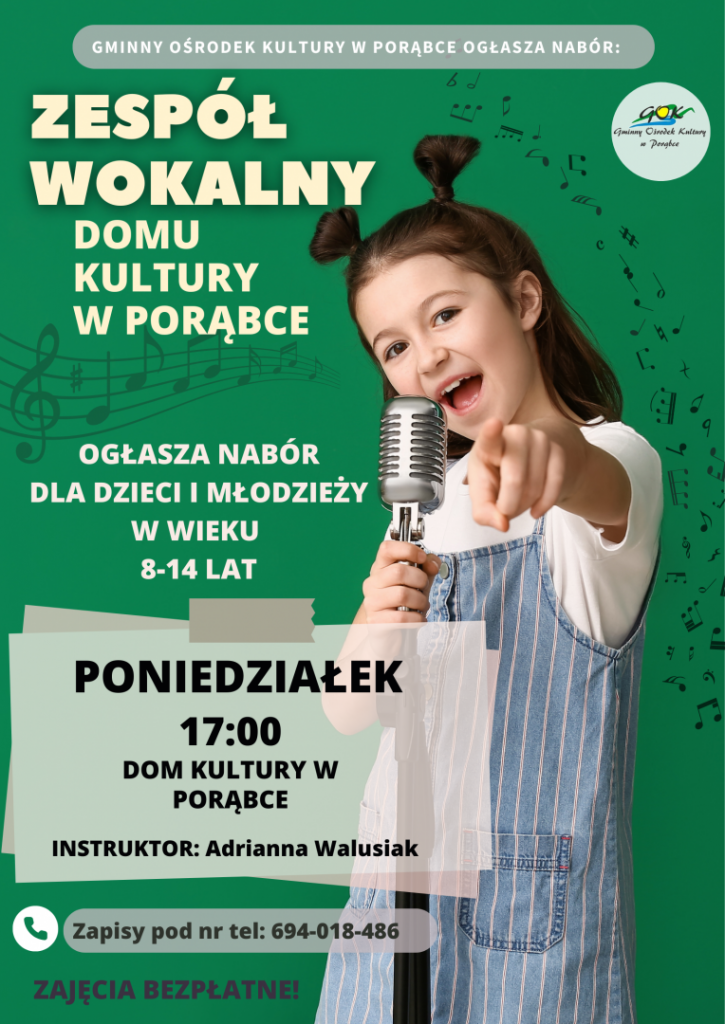 Plakat Dziecięca Grupa Wokalna