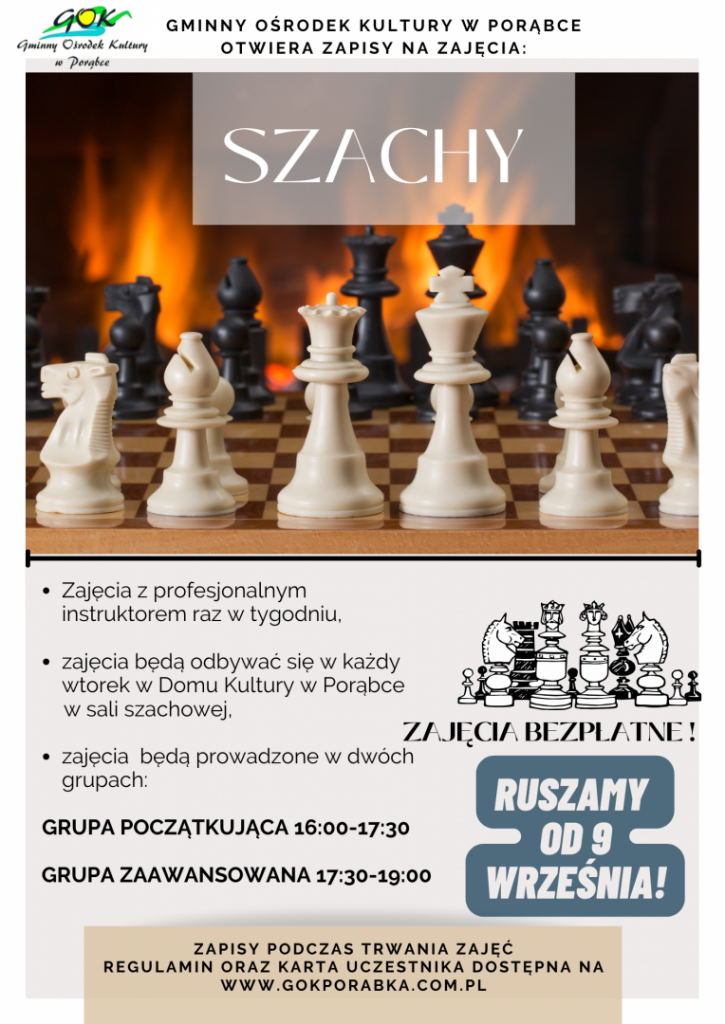 Plakat szachy