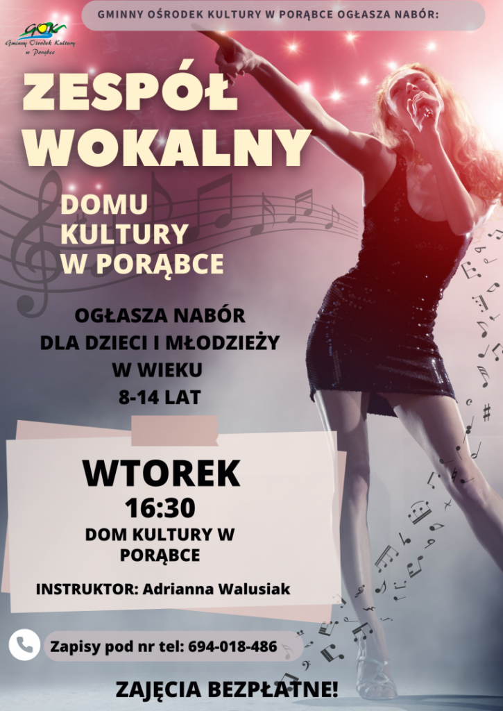 Plakat - Dziecięca Grupa Wokalna