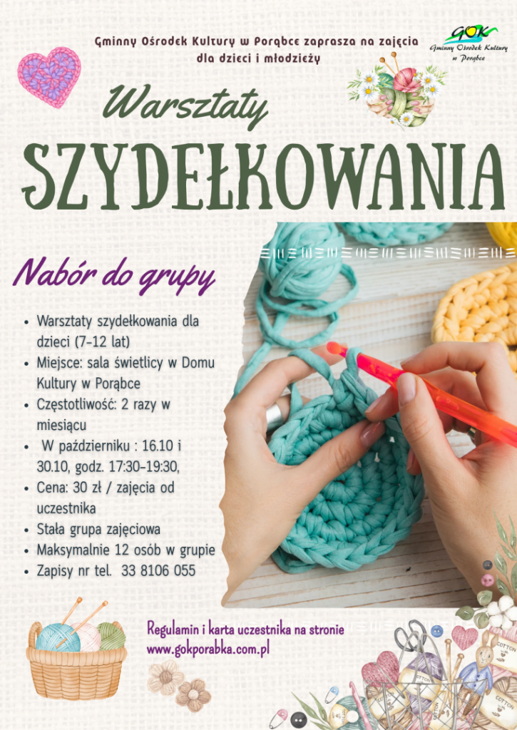 Nabór do grupy szydełkowej w GOK w Porąbce