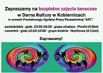 Zapraszamy na bezpłatne zajęcia taneczne